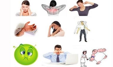 Znaki in simptomi osteohondroze materničnega vratu